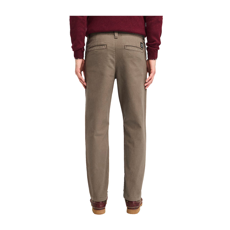 Pantaloni Chino Uomo Twill Claremont marrone retro