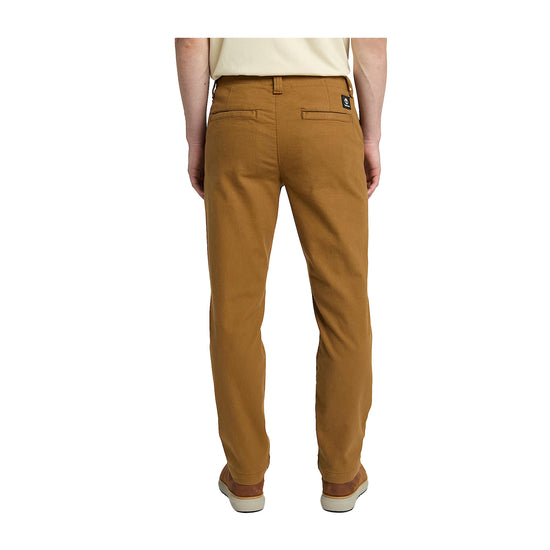 Pantaloni Chino Uomo Twill Claremont giallo scuro modello retro