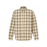 Camicia Uomo a quadri in popeline beige