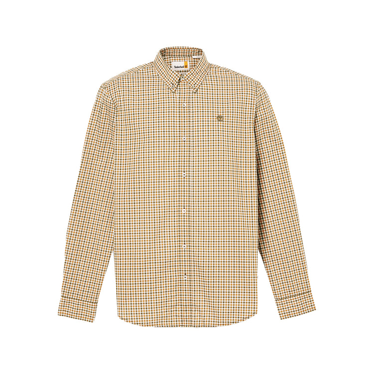 Camicia Uomo Gingham Beige