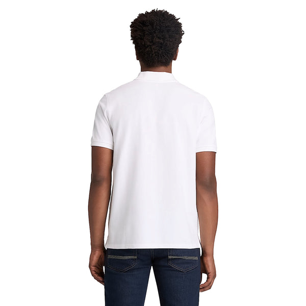 Polo Uomo a maniche corte Millers River Bianco modello retro