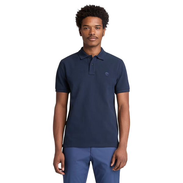 Polo Uomo Millers River Piquè Blu 