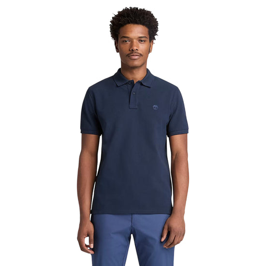 Polo Uomo Millers River Piquè Blu 