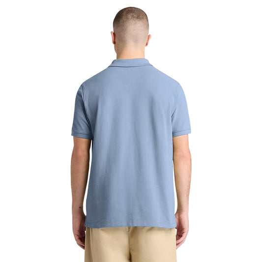 TIMBERLAND Polo MILLERS RIVER in piqué celeste