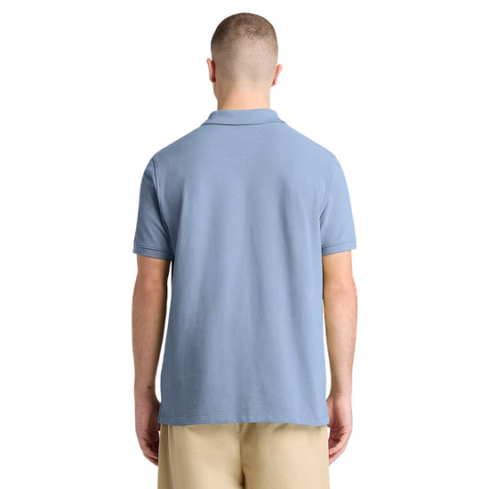 TIMBERLAND Polo MILLERS RIVER in piqué celeste