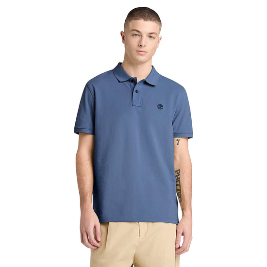 TIMBERLAND Polo blu scuro MILLERS RIVER in piqué