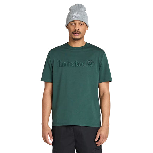 T-shirt Uomo a maniche corte Hampton Verde modello frontale