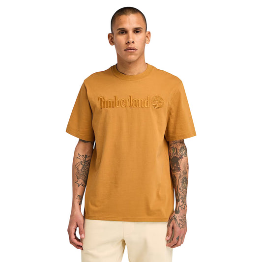 T-shirt Uomo a maniche corte Hampton Giallo modello frontale
