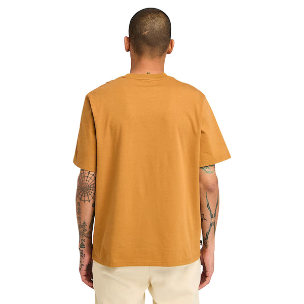 T-shirt Uomo a maniche corte Hampton Giallo modello retro