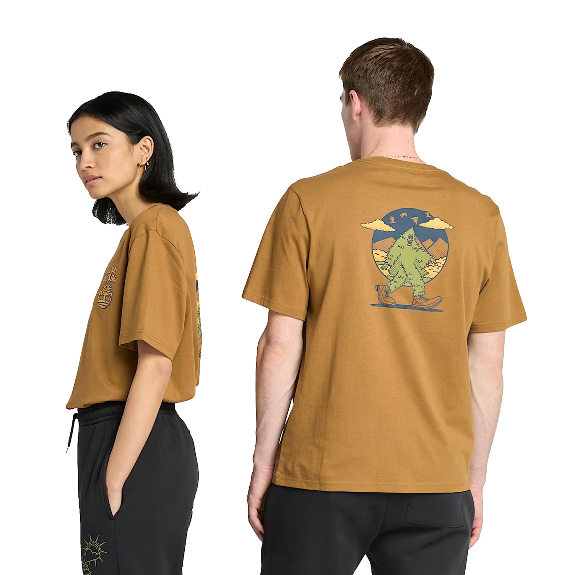 T-shirt Timberland con stampe grafiche sul petto e sul retro