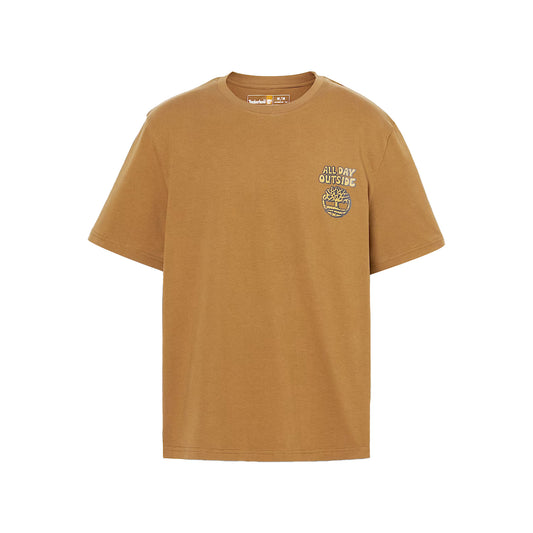 T-shirt Timberland con stampe grafiche sul petto e sul retro