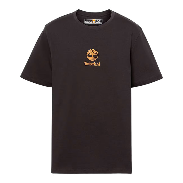 T-shirt Unisex Nera con piccolo logo stampato