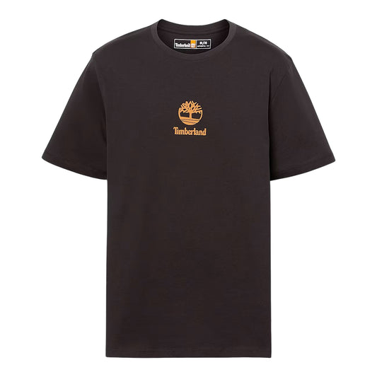 T-shirt Unisex Nera con piccolo logo stampato