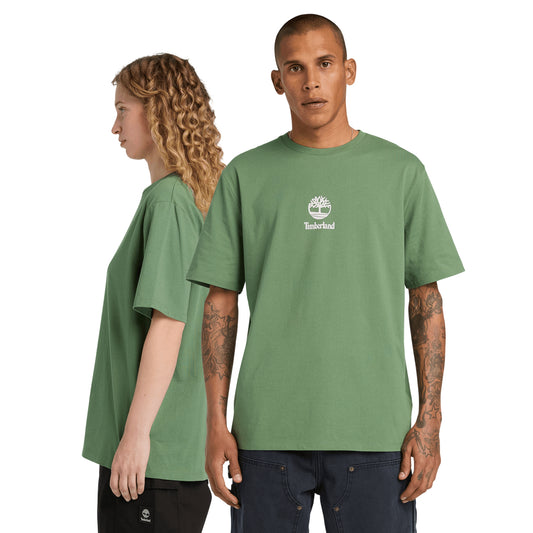 T-shirt Unisex Verde con logo Stack modelli