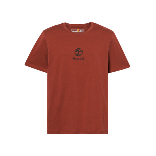 T-shirt Unisex Rosso con piccolo logo stampato