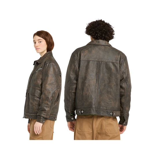 Giacca Bomber Unisex in Pelle Strafford