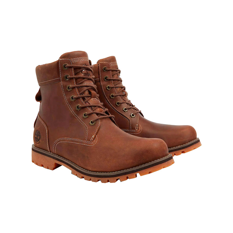 Stivali Uomo Mid Lace Up Marrone