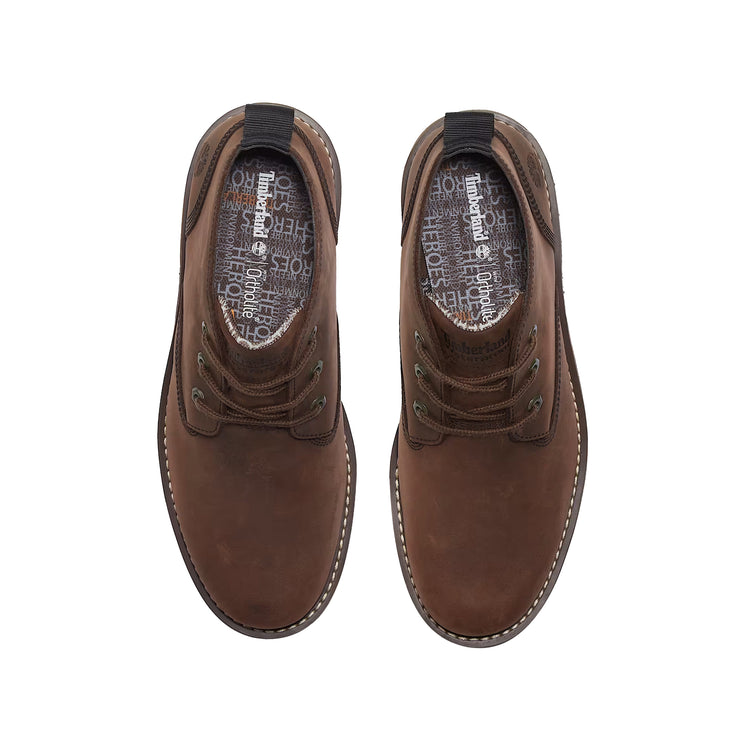 Stivali Uomo Chukka Larchmont Mid stringato marrone scuro