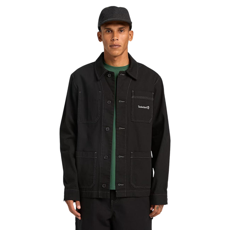 Giacca Nera Chore in Tela All Gender