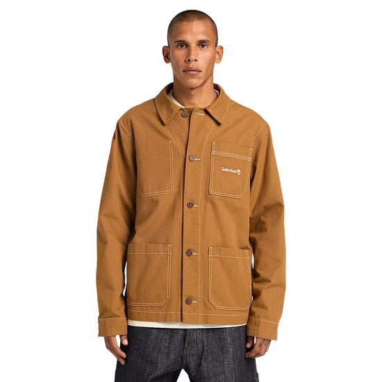 Giacca All Gender Chore in Tela giallo scuro