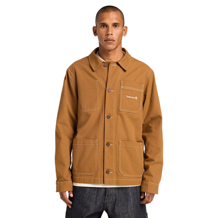 Giacca All Gender Chore in Tela giallo scuro