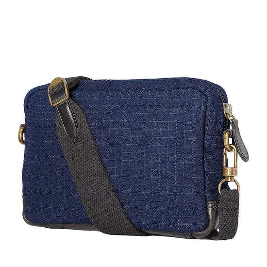 Borsa a tracolla Donna Crafted Heritage Blu retro