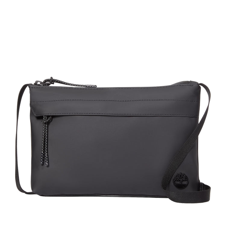 Borsa a tracolla Unisex con zip Nero