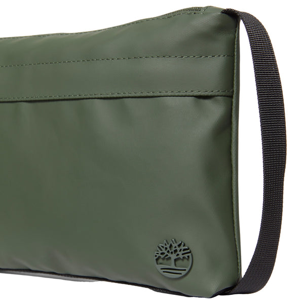 Borsa a tracolla Unisex con zip Verde dettaglio