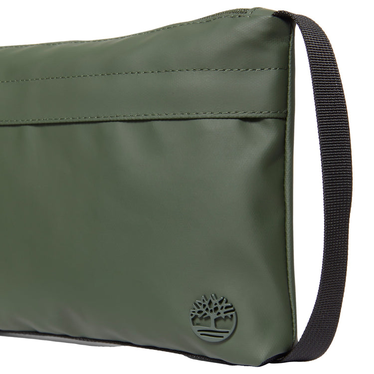 Borsa a tracolla Unisex con zip Verde dettaglio