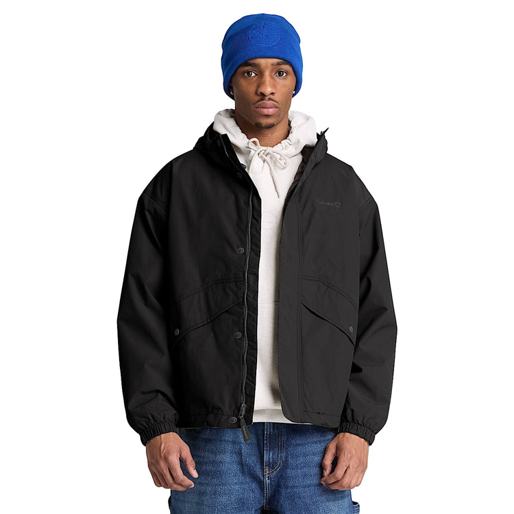 Giacca Uomo Shell Impermeabile Weatherline Nero modello frontale