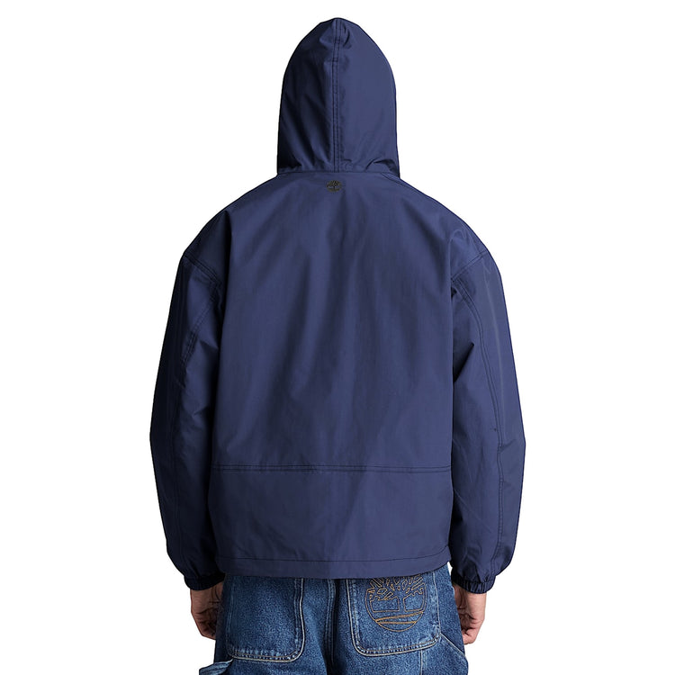 Giacca Uomo Shell Impermeabile Weatherline Blu modello retro