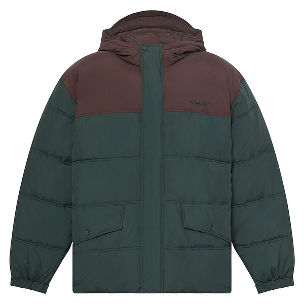 Piumino Uomo Idrorepellente verde/marrone