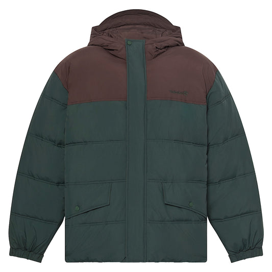 Piumino Uomo Idrorepellente verde/marrone