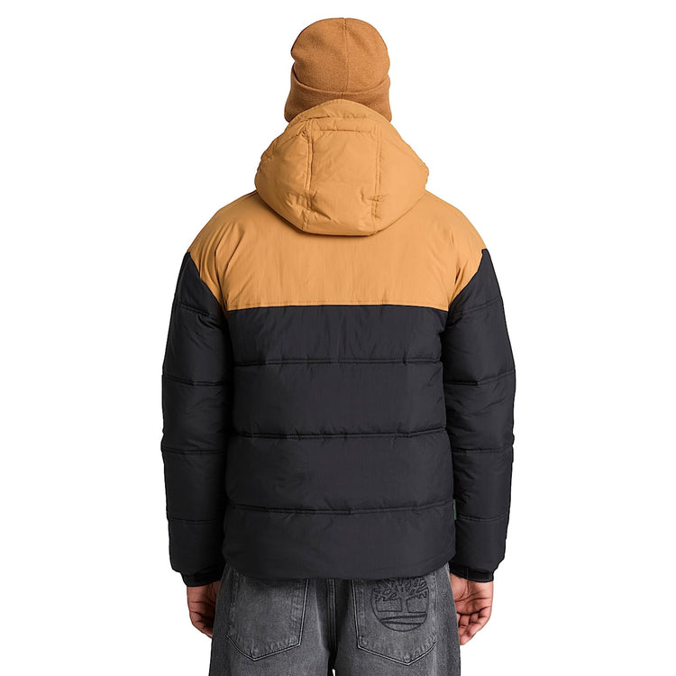 Piumino Uomo Idrorepellente nero/giallo modello retro
