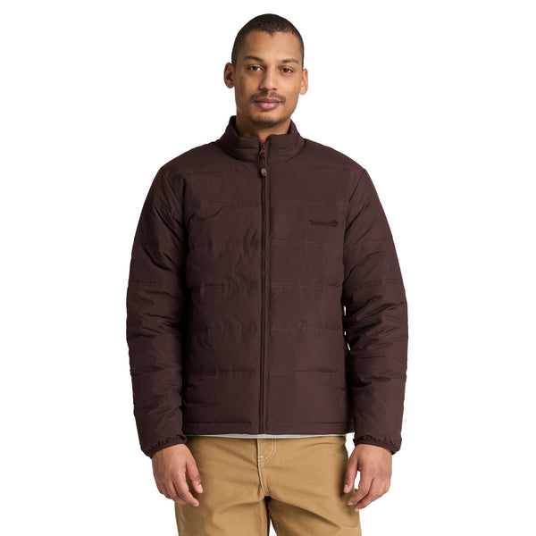 Piumino idrorepellente Uomo Axis Peak Marrone modello frontale