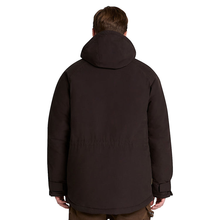 Parka impermeabile Uomo Marrone modello retro
