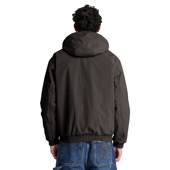 Bomber Uomo termico impermeabile Nero modello retro