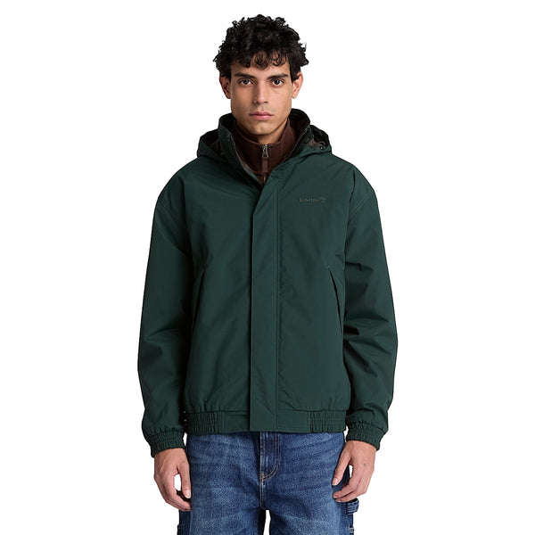 Bomber Uomo termico impermeabile Verde modello frontale