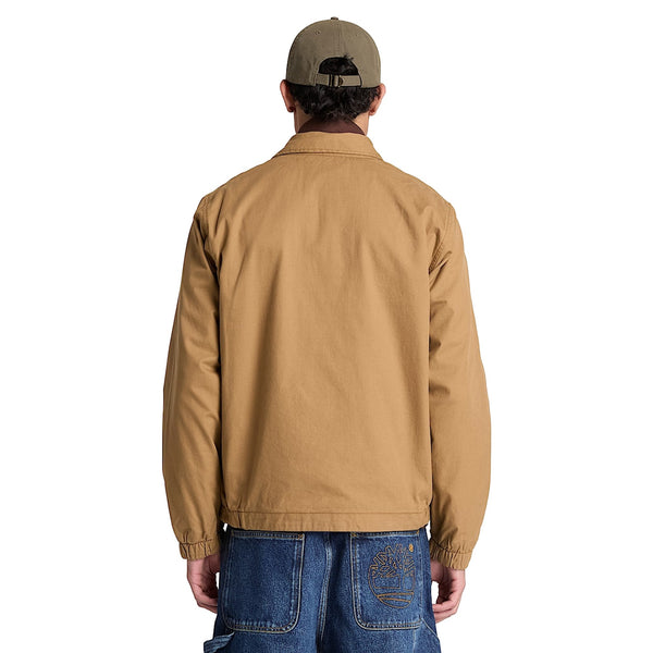 Bomber Uomo Stratham in cotone giallo scuro modello retro