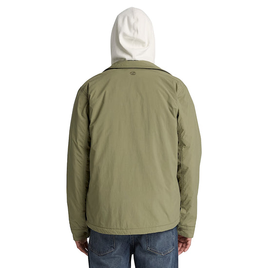 Giacca Uomo isolante e idrorepellente verde modello retro