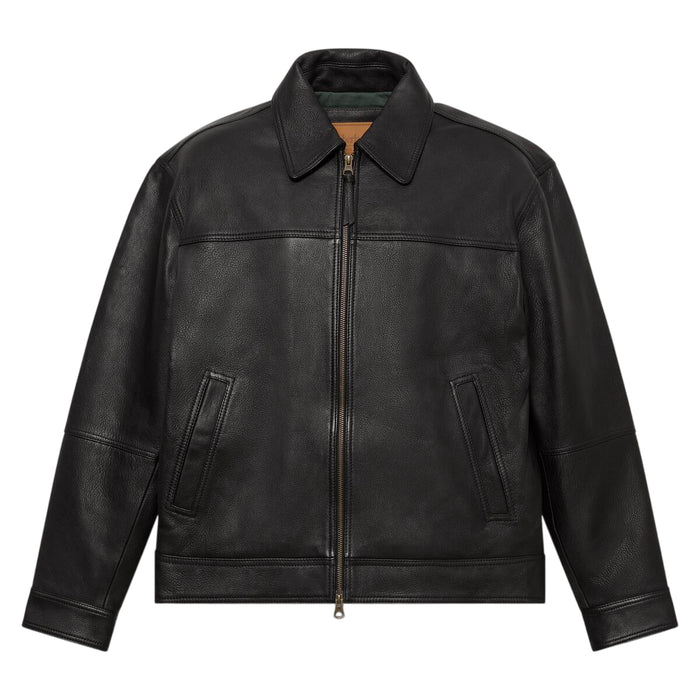 Bomber Uomo Stratham in pelle nera