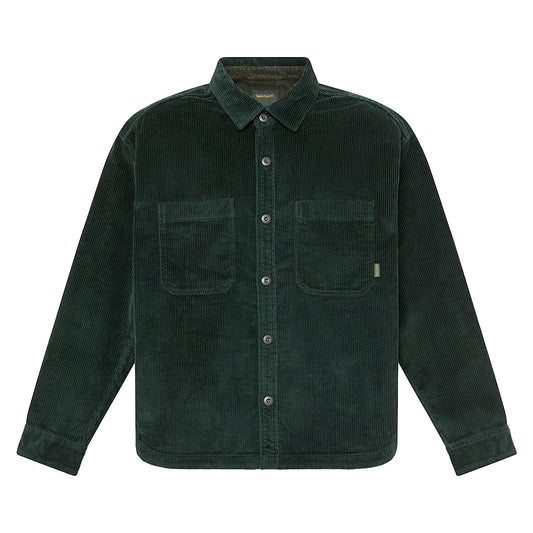 Overshirt Uomo in velluto a coste Verde scuro