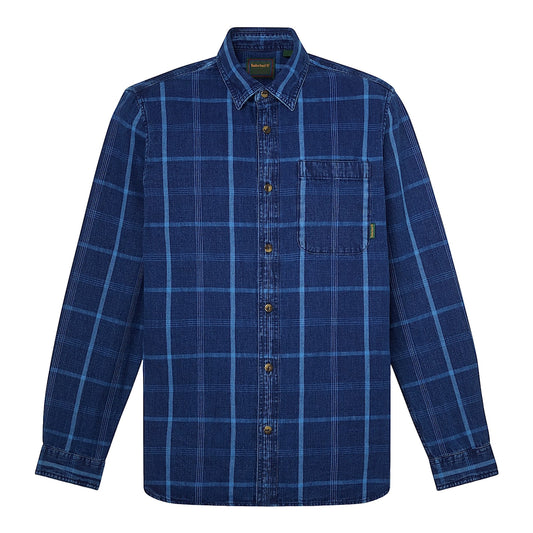 Camicia Uomo a quadri Blu scuro