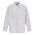 Camicia Uomo Oxford Lake Warner a righe bianco/nero