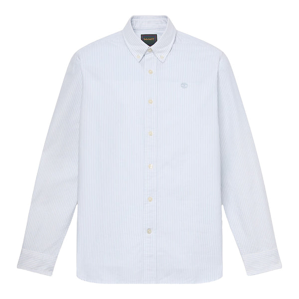Camicia Uomo Oxford Lake Warner a righe Blu