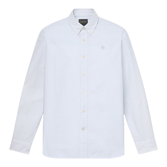 Camicia Uomo Oxford Lake Warner a righe Blu