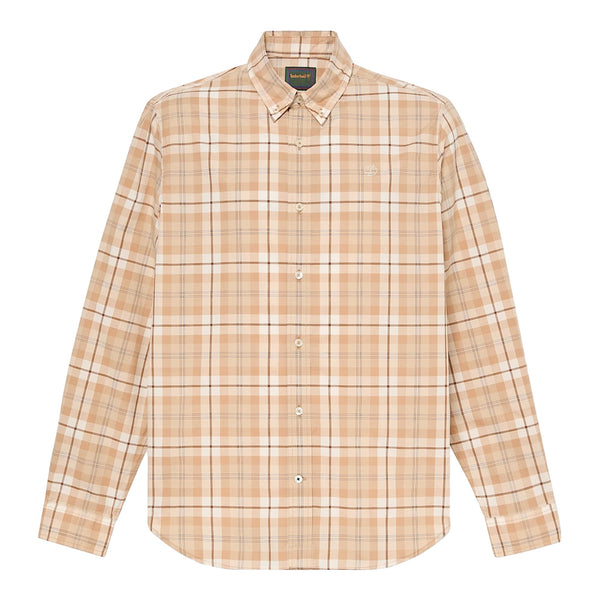 Camicia Uomo a quadri Beige