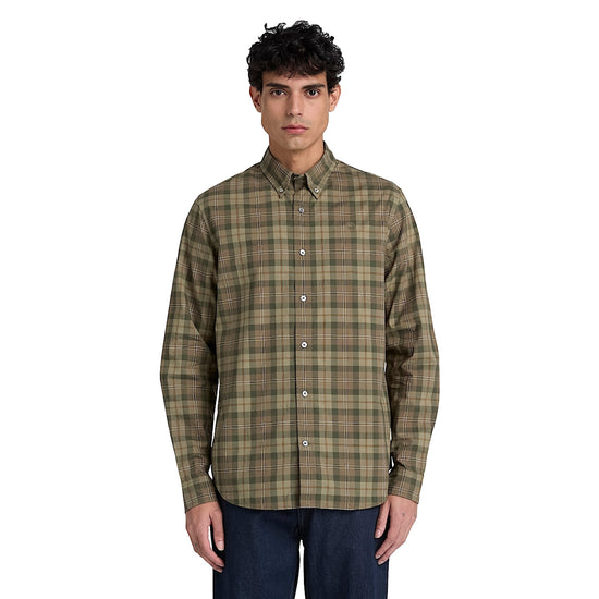 Camicia Uomo a quadri Verde modello verde