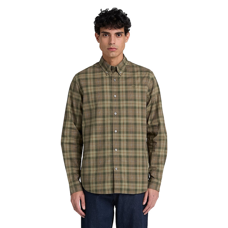 Camicia Uomo a quadri Verde modello verde