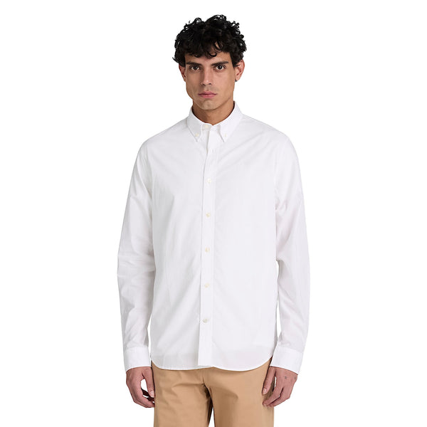 Camicia Uomo in popeline Bianco modello frontale